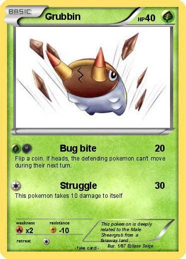 Pokémon Grubbin 3 3 - Bug bite - My Pokemon Card