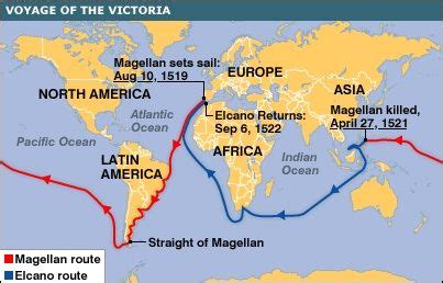 This is the route Ferdinand Magellan took when he sailed around the ...