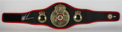 Lot Detail - Mike Tyson RARE Signed WBA Championship Belt (PSA/DNA)