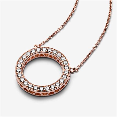 Circle of Sparkle Necklace | Rose Gold | Pandora US