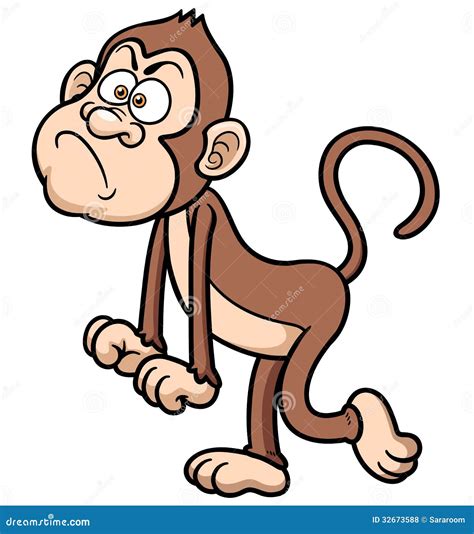 Cartoon Angry monkey stock vector. Illustration of graphic - 32673588