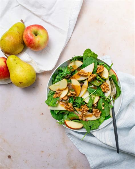 Apple Pear Salad with Curry Vinaigrette – A Couple Cooks