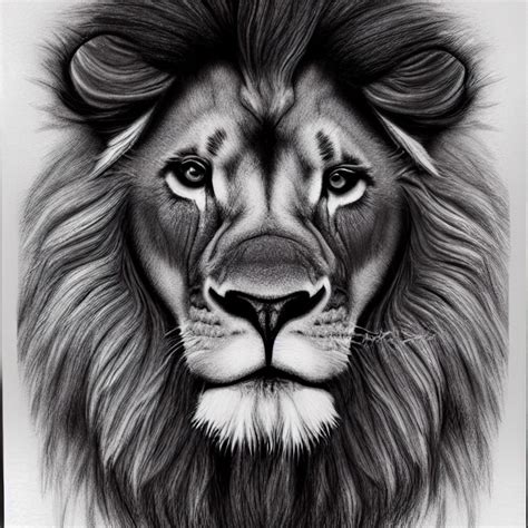 Lion Drawing, Lion Pencil Drawing Lion Fine Art,big Animal Art,lion ...