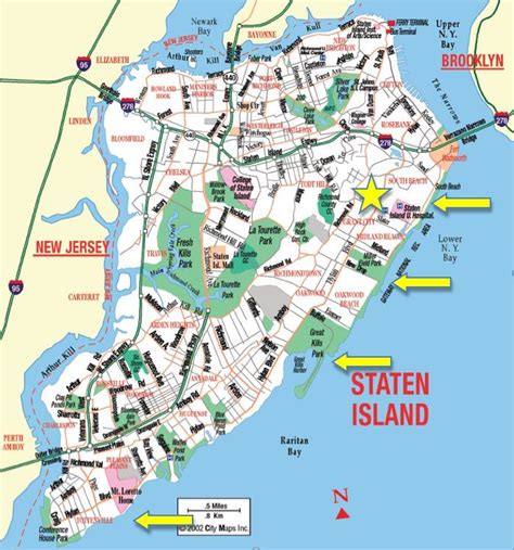 Here is a handy map of Staten Island so you can enjoy your day trip ...