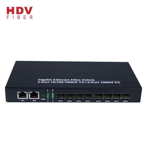 China Full Gigabit Ethernet 2 port ethernet switch with 8 SFP ports Manufacturer and Supplier | HDV