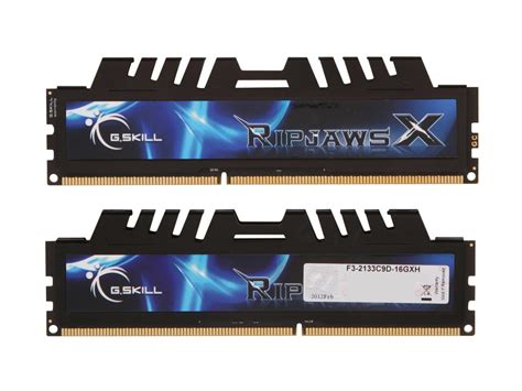 G.SKILL Ripjaws X Series 16GB (2 x 8GB) DDR3 2133 (PC3 17000) Desktop Memory Model F3-2133C9D ...