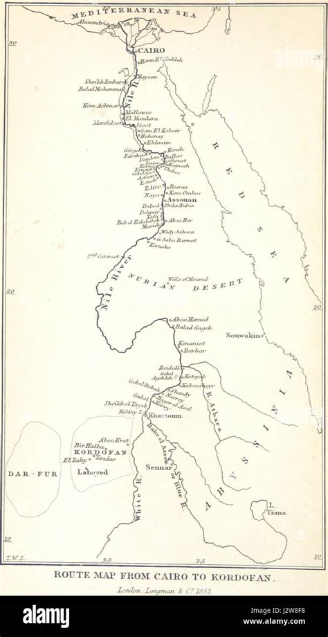 Kordofan map hi-res stock photography and images - Alamy