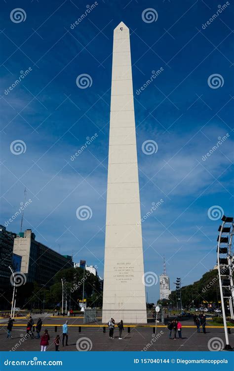 Obelisk of Buenos Aires El Obelisco Editorial Stock Image - Image of ...