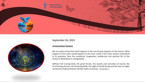 Season of Creation: Week Four Prayers – Sisters of Mercy of Newfoundland