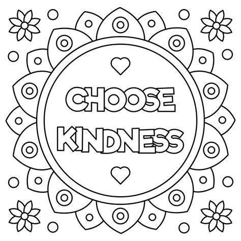 Kind Words Coloring Pages Coloring Pages