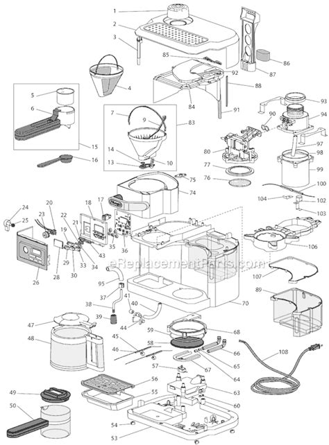 Keurig coffee maker parts diagram