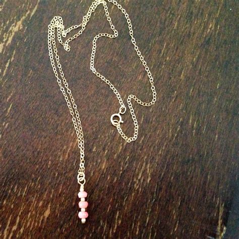 Pink Coral Necklace Gold Chain Jewelry Pendant Jewellery | Etsy