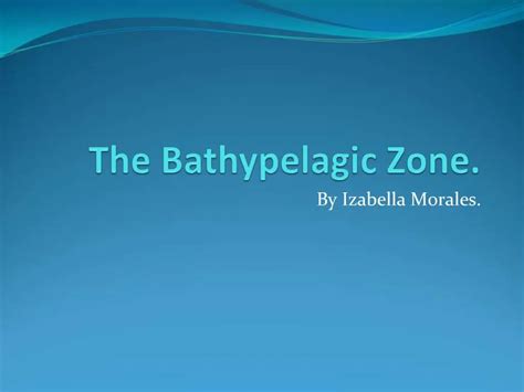 PPT - The Bathypelagic Zone. PowerPoint Presentation, free download - ID:783501