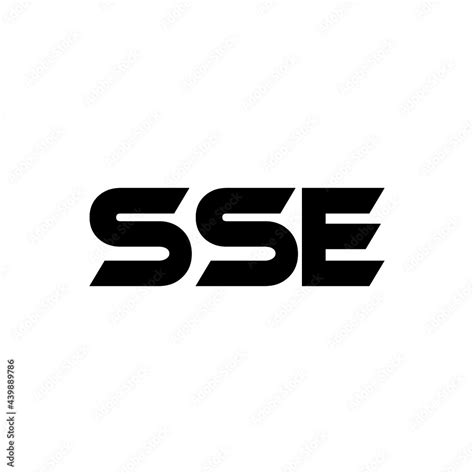 SSE letter logo design with white background in illustrator, vector logo modern alphabet font ...