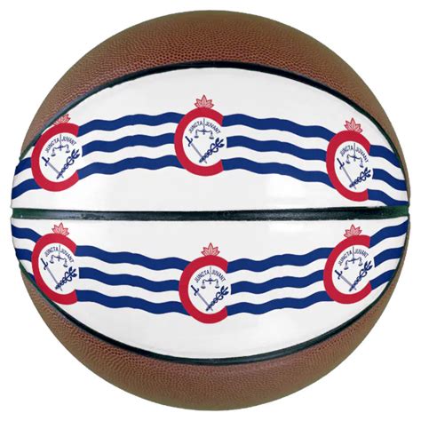 Fullsize Basketball with Flag of Cincinnati, USA | Zazzle