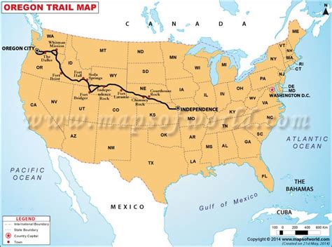 Oregon Trail Map | Map of Oregon Trail | Oregon trail map, Oregon trail ...