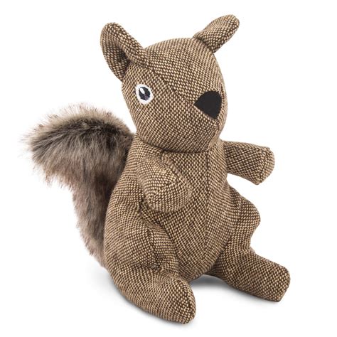 Tweed Squirrel Plush Dog Toy | Plush dog toys, Cute dog toys, Plush dog