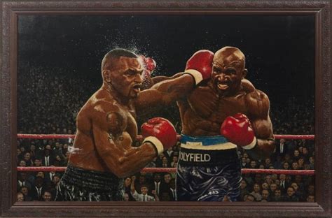 EVANDER HOLYFIELD VS. MIKE TYSON ORIGINAL ARTWORK - Current price: $300