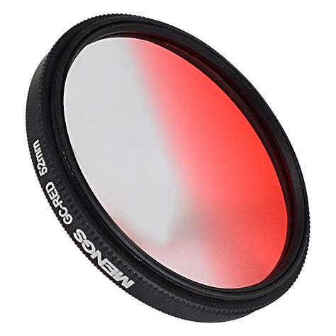 MengsPhoto | MENGS® 52mm Graduated RED Lens Filter With Aluminum Frame ...