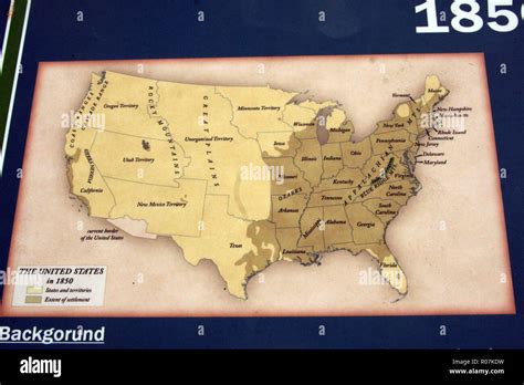 U.s. map 1850 hi-res stock photography and images - Alamy