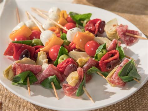 Antipasti Skewers | Recipe | Food network recipes, Antipasto skewers, Skewer recipes