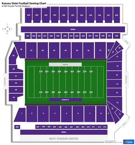 Bill Snyder Family Stadium Seating Map | Elcho Table