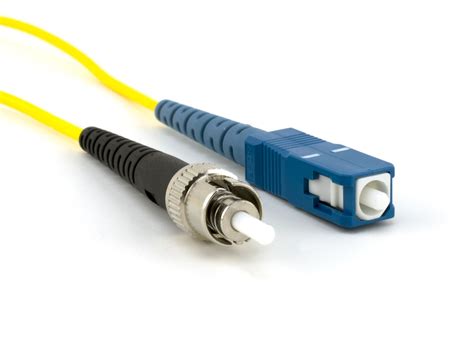 2m Singlemode Simplex Fiber Optic Patch Cable (9/125) - SC to ST | Computer Cable Store
