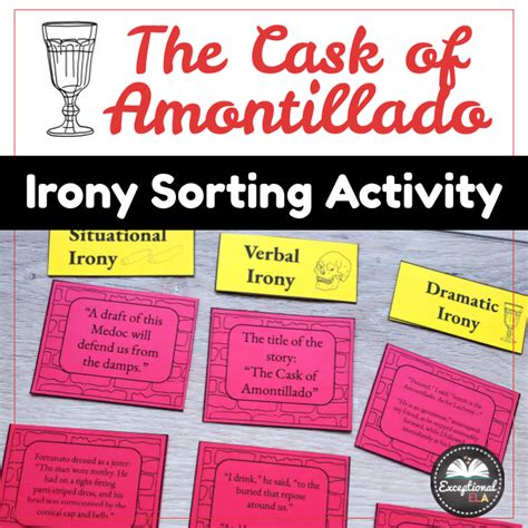 The Cask of Amontillado Irony Sorting Activity - Fun lesson for close reading! | Made By Teachers