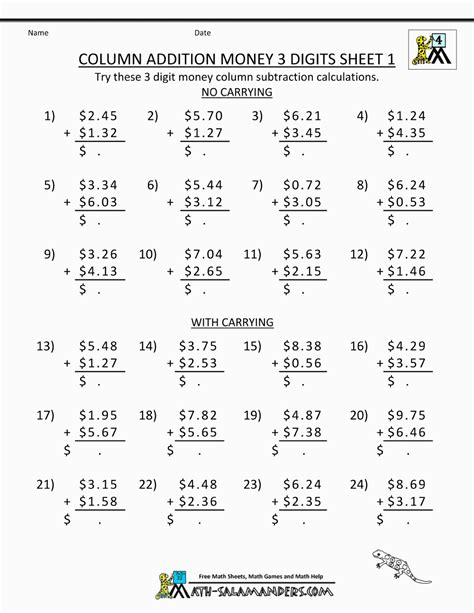 Math 4th Grade Worksheets