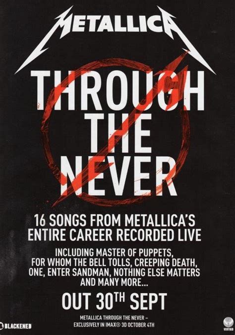 METALLICA Through The Never Poster Print - prints4u