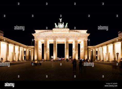 Brandenburg Gate at night in Berlin, Germany Stock Photo - Alamy