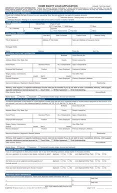 24 Printable home equity loan requirements Forms and Templates ...