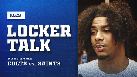 Week 8 Locker Talk Colts vs. Saints postgame: Drew Ogletree and Zaire ...