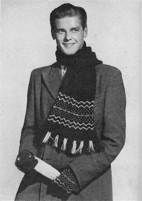 A young Sir Roger Moore during his modelling career, 1949 : r/OldSchoolCool