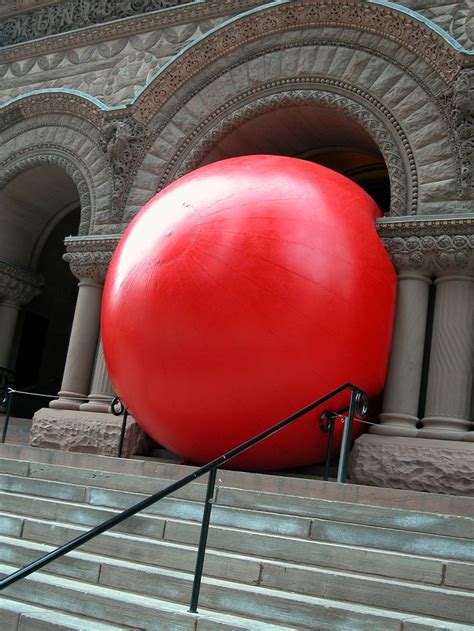 The Big Red Ball Project - Old City Hall | Public art, Street art, Installation art