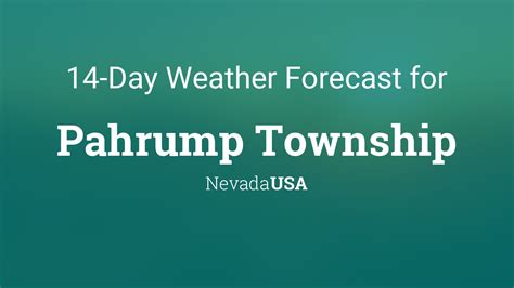 Pahrump Township, Nevada, USA 14 day weather forecast