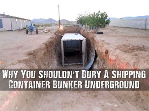 Why You Shouldn’t Bury a Shipping Container Bunker Underground ...