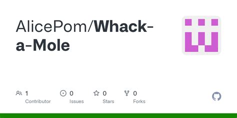 GitHub - AlicePom/Whack-a-Mole