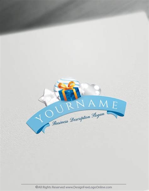 Free happy birthday Logo Maker - Balloons and Gifts Logo Templates