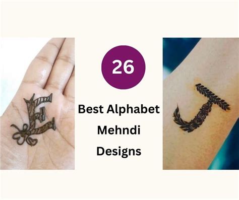 26 Stunning Mehndi Designs For Each Alphabet (2023) | Fabbon