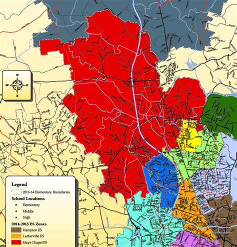 Mays Chapel Elementary School Boundaries as of 2014 - Marney Kirk - Maryland Real Estate Agent