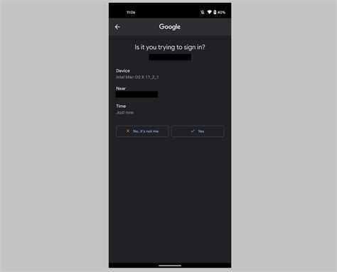 Google is testing the dark theme for its two-factor authentication prompt page on Android ...