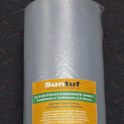 Suntuf Polycarbonate Roll 0.8mmx3m Clear | Bunnings Warehouse