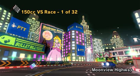 Tour Moonview Highway (Moonview Highway Texture) - Custom Mario Kart