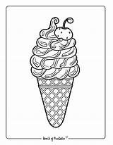 Ice Cream Coloring Pages  World Of Printables sketch template