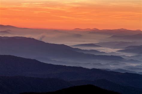 Sunrise at Clingmans Dome in the Smoky Mountains Photograph by Teri ...