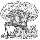 15 Tree House Coloring Pages Cute  sketch template