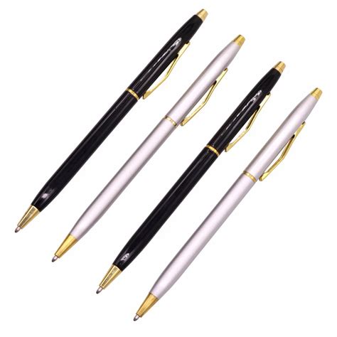 1 pcs Metal Ballpoint Pen OR 10 pcs Matching Refill Steel Rod Rotating Metal Ballpoint Pen ...