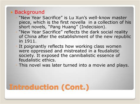 “New Year Sacrifice” 祝福 （1956） Presented by Ling-Ling Shih - ppt download