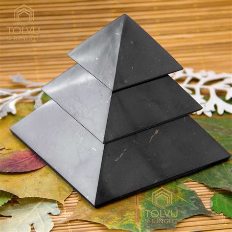 Shungite Pyramid large from Russia 4 in | | Shungite Tolvu